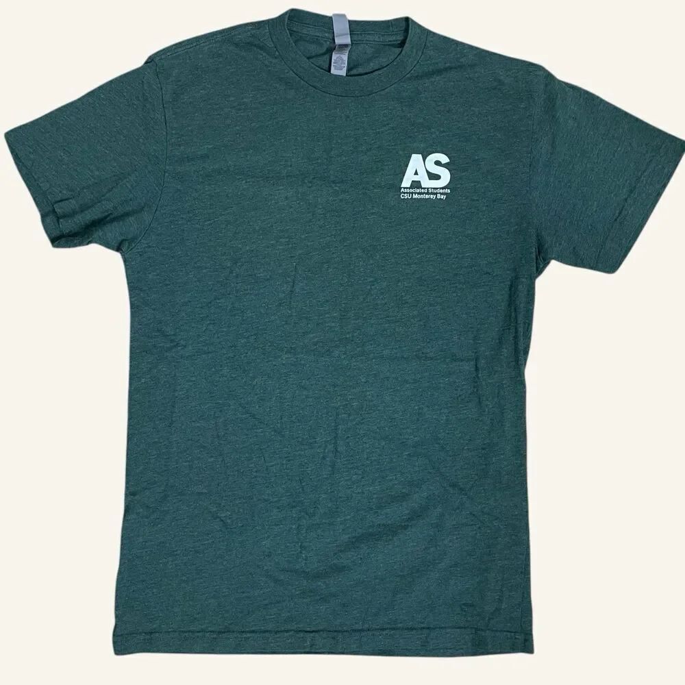 Next Level Apparel Green Graphic T-Shirt Small AS Student Government Tee